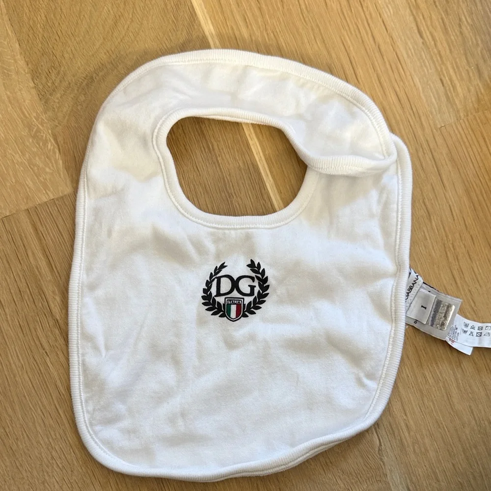 dolce & Gabbana Baby Bib with Embroidered Logo